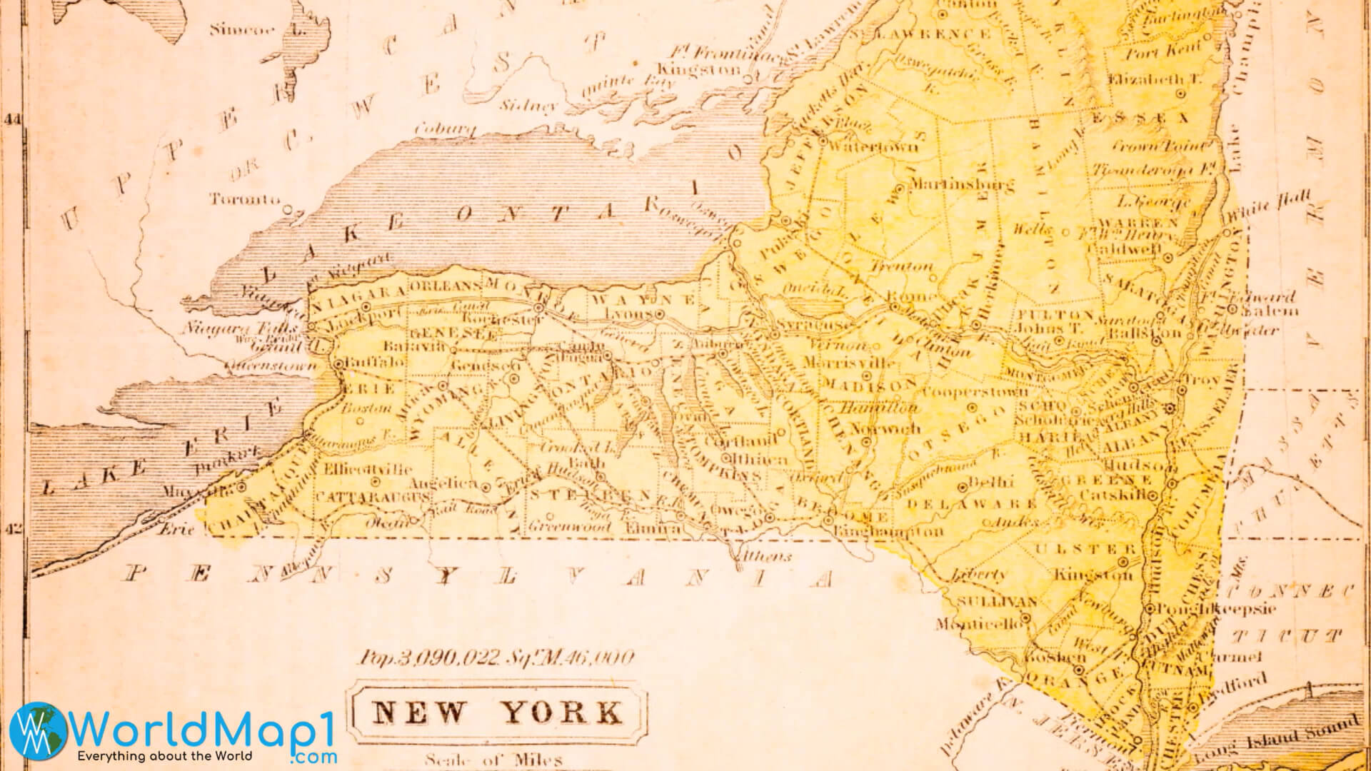 New York Historical Map